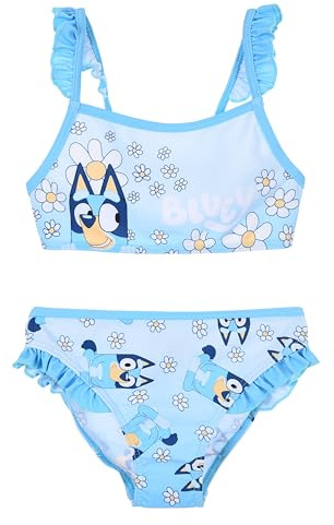 BlueY Bikini pour Fille, Motif Bingo Maillot de Bain Deux Pièces Natation pour Enfant, Taille 3 Ans | Bleu