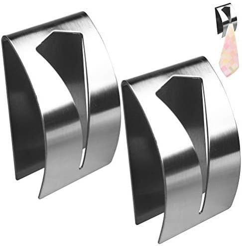 2 Pcs Tea Towel Holders Self Adhesive Towel Holder Grabber Stainless Steel Tea Towel Stick on Hooks for Bathroom and Kitchen Sticky Wall Hooks for Hand Towel Holder Push and Grip No Drilling Required