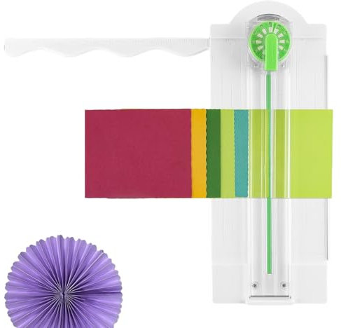 Bordes Para Cortador De Papel -manualidades De Papel Para Álbumes De Recortes | Cortador De Papel Para La Fabricación De Tarjetas, Cortador De Papel De 12 En 1, Cortador De Papel Con Regla De