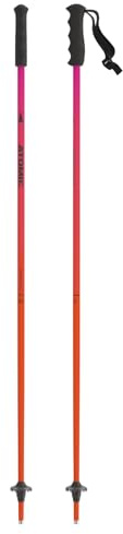 ATOMIC REDSTER JR Kinder-Skistöcke I Leichte Ski-Stöcke mit ergonomischem Griff I Robuste Kinderski-Stöcke aus hochwertigem Aluminium I Skistock mit verstellbarer Schlaufe