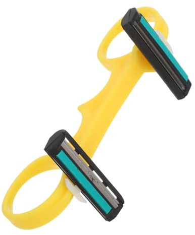 WRITWAA Tondeuse Manuelle pour Barbe et Tête Chauve Lame Détachable Lavable Trimmer Rapide pour Barbe et Cheveux Outil de Toilettage et Confortable pour Usage Quotidien