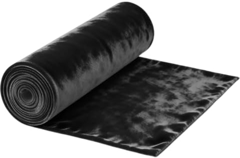 Pannesamt Stoff Schwarz - 2mx160cm Samtstoff,Dekostoff Meterware,für DIY Handwerken DekorationVorhänge Gardinen Bühne Tischdecke Möbel Dekostoff