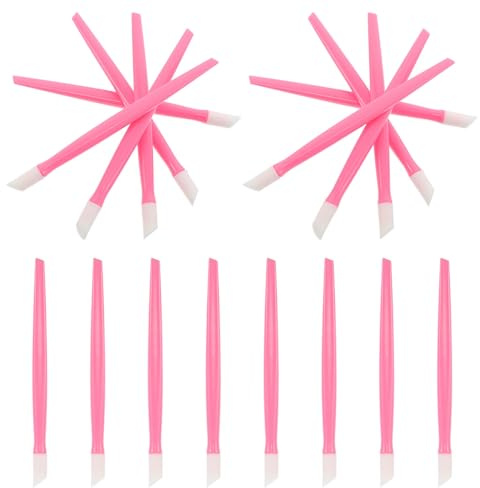 TEHAUX 100pezzi Spingi Cuticole in Gomma Resistenti Strumento Esfoliante per Manicure Kit di Strumenti per Manutenzione delle Cuticole e Decorazione Unghie Portatile e Pratico per Uso