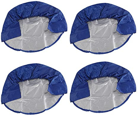 Radabdeckung Auto, Radabdeckung Reifenabdeckung 4pcs 32 Zoll Radreifenabdeckungen Radschutzabdeckungen für Wohnmobile, LKW, Auto, Wohnwagen, Anhänger oder andere Automodelle (Blau)