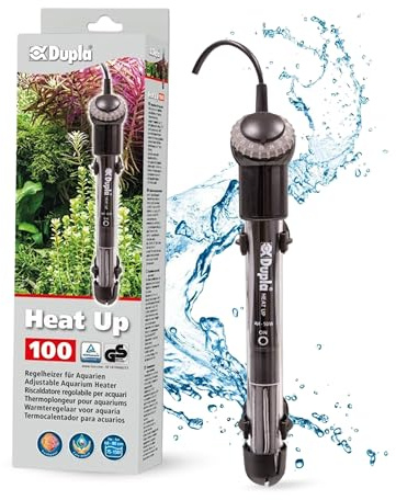 Dupla Heat Up 100 I - Riscaldatore di Regolazione da 100 Watt, per acquari Fino a 150 l, efficiente dal Punto di Vista energetico e affidabile, Adatto per acquari d'Acqua Dolce e Marina