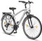Licorne Bike Premium Trekking Bike in 28 Zoll - Fahrrad für Herren, Jungen, Damen und Herren - 21 Gang-Schaltung - Herren Citybike - Männerfahrrad - Life M-V-ATB - Grau/Schwarz