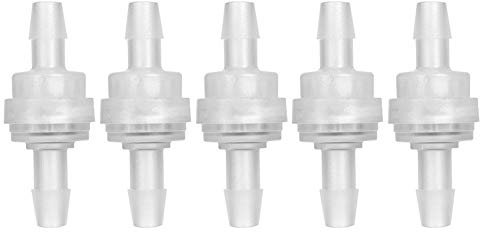 Jadeshay Kunststoff Rückschlagventil, 5 Stück 6mm Einwegventil für Wasseraufbereitung