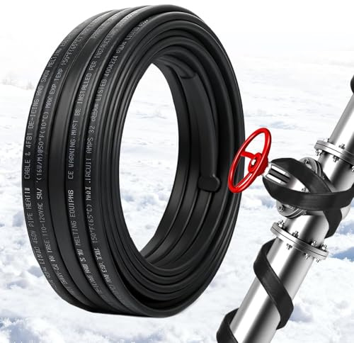 HEATIT PLSR High-Performance Self-Regulating Heating Cable - Frost Protection for Water Pipes and Snow Melting on Roofs - 10w/ft Power - Premium Quality for Commercial and Industrial Use 6ft 208V-277V