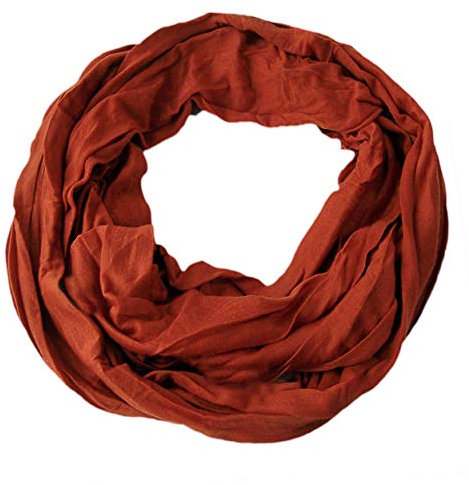 Niklarson Loop Schal Tuch rostbraun Rundschal 160x45cm unisex Schlauch T7015