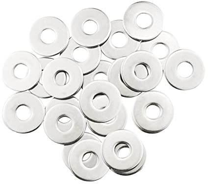 Rondelles Metal M10, Rondelle Inox MeHurr 20 Pièces, Rondelles Plates M10 x 30mm, Rondelle en 304 Acier Inoxydable, Penny Rondelles pour Vis et écrous