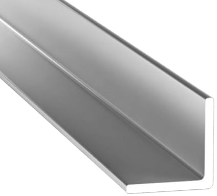 Gal Industrial Winkelprofil Aluminium 25x25x2 mm | Länge 200 cm | Aluwinkel gleichschenklig Aluprofil Aluminiumprofil L Alu Winkel L-Profil