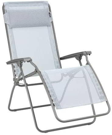 Lafuma MOBILIER - Relaxsessel Zero Gravity R Clip - Klappbarer Liegestuhl für Terrasse und Garten - Strapazierfähiges Batyline®-Gewebe - Mehrpositionenliege, Komfortabel, Frankreich - Himmelblau