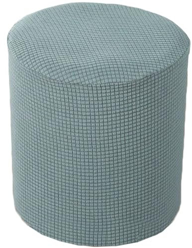 moismk Fußhocker Sitzhocker Elastisch Husse für Sofa Fußbank Überzug für Rechteckiger 40x40/45x45/50x50 cm Hocker Fußschemel Fußstütze Schonbezug Sofabezug (Color : #3, Size : Round(60x55-60cm))