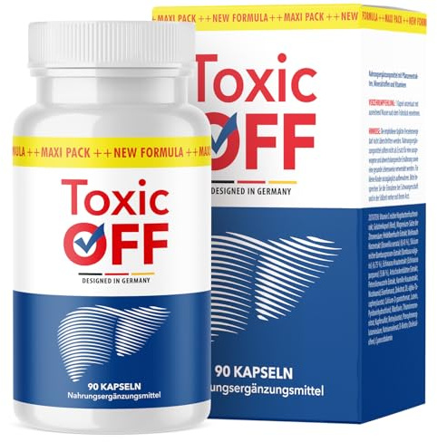 Toxic Off Capsules - Qualité pour hommes & femmes - avec des ingrédients précieux - 90 capsules contenu 1x