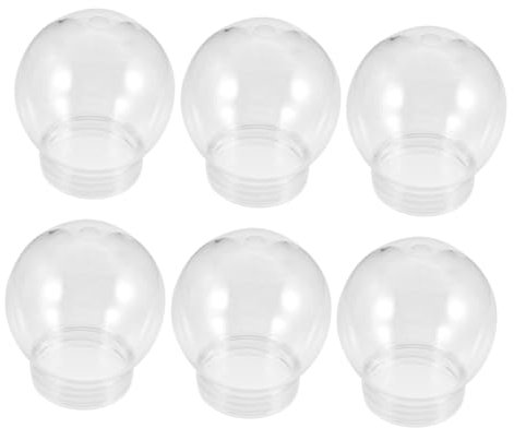 Cabilock 6stücke Teiliges DIY Schneekugel Transparente Wasser Globes Aus Bruchsicherem Pet Leicht Glatt Zum Selbermachen Von Weihnachtsdeko Und Bastelprojekten