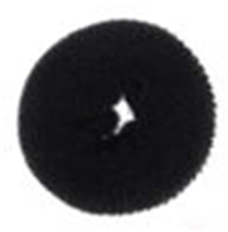 Ring Style Donut Bun Shaper,Hair Donut Brown Hair Donuts,Hair Donut Bun Maker,Hair Bun Donut for Girls Kids Women DIY Chignon Hair Styles Dancer Ballerina Hair Bun Shaper Black L