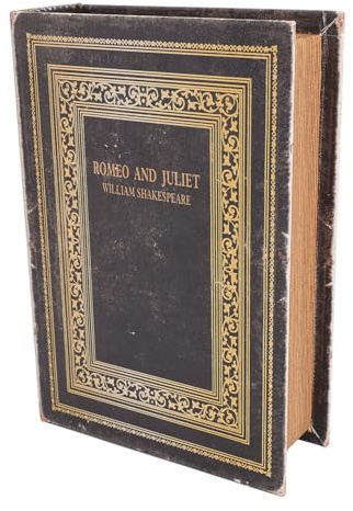 NOENNULL Boîte de Livre Décorative, Bois et Cuir, Style Classique, Boîte de Rangement en Forme de Livre Vintage, Faux Antique, Creux, pour la Maison, Bureau, Décoration Hôtelière, Compartiment