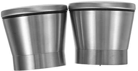 TINEASUR 2pcs Stainless Steel Spices Grinder Caps Manual Grinding Covers for Salt Pepper Kitchen Accessories for Fresh Flavor and Precise Texture