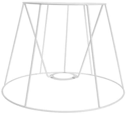 Homoyoyo Lampenschirmgestell aus Metall Praktische und Leichte Montage mit E27 Lampenfassung Einfacher Selbstgemacht Lampenrahmen für Moderne Tischlampen im Café oder Zuhause