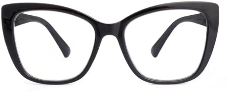 SKYWAY 2er-Pack Übergröße Lesebrille Damen, Groß Mode Quadratische Cat Eye Computerbrille Blaulichtfilter Brille mit Sehstärke