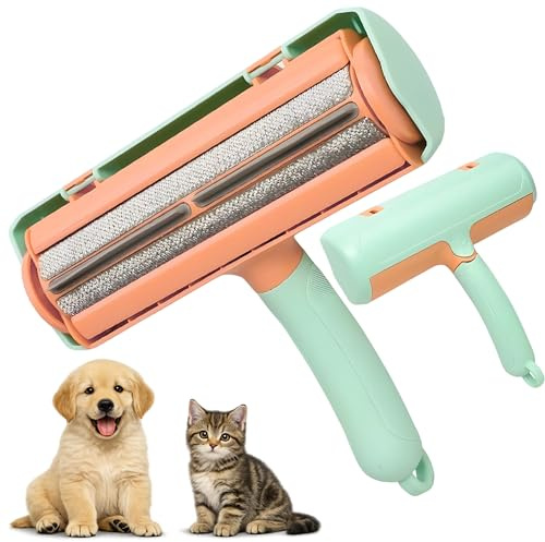 Beba kako Wiederverwendbarer Tierhaarentferner Fusselroller für Hundehaare und Katzenhaare Kleidung, Sofa, Auto, Bett, Teppich & Möbel