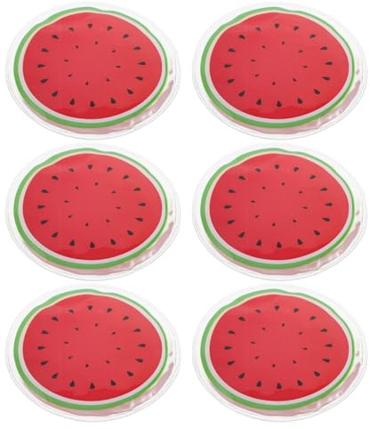 Toyvian Impacchi di Ghiaccio Riutilizzabili in Pvc per Occhi e Viso 6 Pezzi Rosso Impacco Freddo Lenitivo e Rinfrescante per Sollievo e Bellezza Quotidiana
