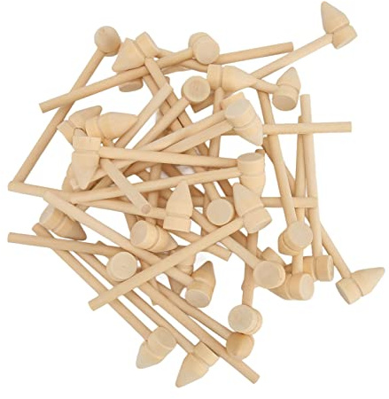 Mini-Holzhammer-Set, 35-teilig, hochwertiges Birkenholz, kleiner für Kinder, Bastelspielzeug, Schokolade, Knacken, Meeresfrüchte, Party-Werkzeug, sicher, langlebig, glänzende