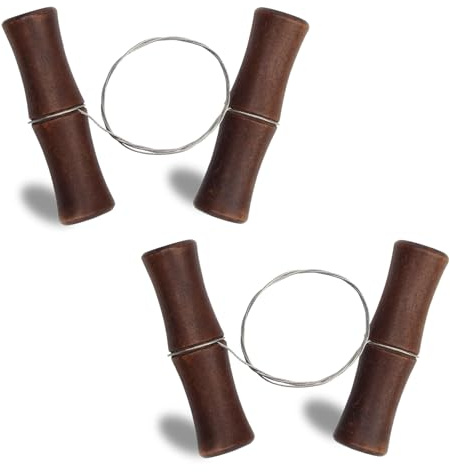 2 PCS Cutting Wire for Clay, Premium Cheese Wire Cutter with Wooden Handles Clay Cutter Tool for Ceramics Tool Earthenware Clays Art Sculptures