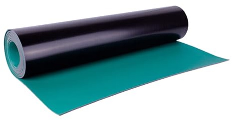 Tappetino antistatico verde in gomma per banco, Tappetino da banco in gomma antistatica for saldatura e isolamento termico, verde, dimensioni multiple(0.5 * 1.2m)