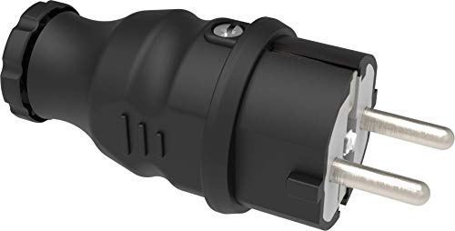 Juego de enchufes de goma maciza Schuko (16 A/250 V), 250.00V