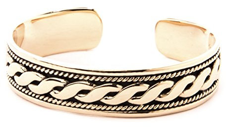 Windalf Mittelalter Armschmuck LUKAN Ø 6.3 cm Armreif Wikingerknoten Antik Bronze