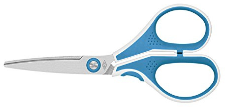 WEDO Edelstahlschere CUTIT, Länge 130 mm, blau weiß
