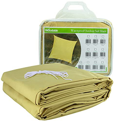 Woodside Garden Sun Sail Shade Waterproof Patio Canopy Awning 3.6m x 3.6m Square