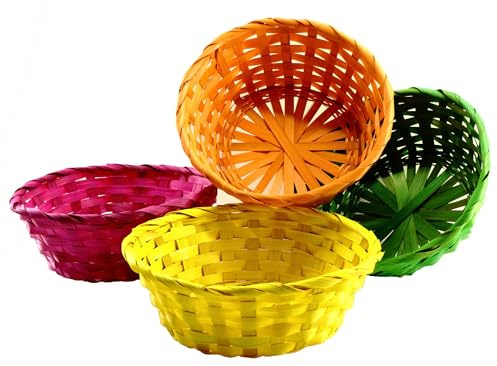 RMB® 4er Set Bastkorb ca. 22 cm breit geflochten