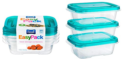Pack of 12 – Premium Airtight Food Storage Containers with Lids – Reusable Leakproof Microwave Freezer Dishwasher Safe - Meal Prep Lunch Boxes with Lids (270ml Each | 12 Pcs Set)