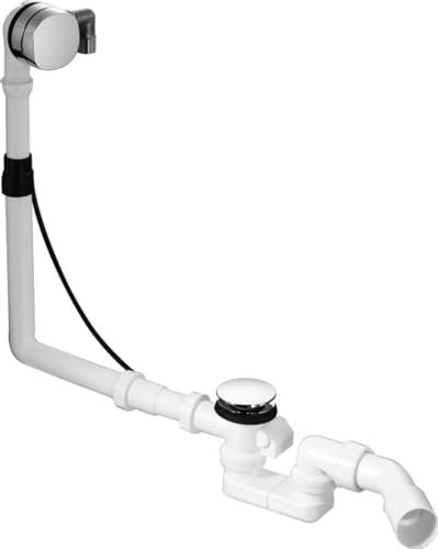 Duravit Universal Ab- und Überlaufgarnitur mit Zulauf Chrom 440x80x450mm