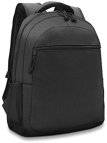 Waytex 71065 - Mochila para ordenador (15 pulgadas, textil, impermeable, 2 compartimentos con cremallera, color negro, Negro, Ovale, Oval