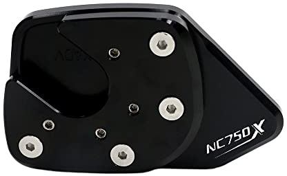 SeitenstäNder Verbreiterung Fit -Verwendung for Honda NC750x NC 750x NC750 x 2014-2020 Motorrad CNC Aluminium Kickstand Fuß Nebenstand Ständer Erweiterung Vergrößerungspad SeitenstäNder Motorrad ( Col