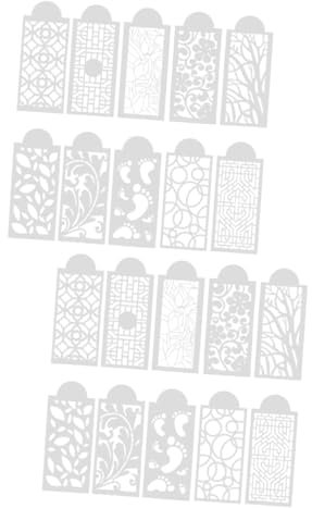 TOPBATHY 20stücke Teiliges Kuchen Schablonen Für Kreative Tortendekoration Hochwertige Essbare Muster Und Stencils Für Fondant Und Buttercreme Für Backen Und Kaffee-dekoration
