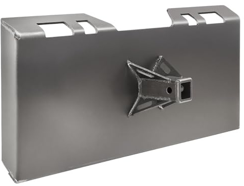 VEVOR Piastra di Attacco per Minipala 8 mm, Piastra di Montaggio per Minipala, Piastra di Caricamento ad Attacco Rapido, con Ricevitore 58 mm, per Minipale e Trattori Deere, Kubota, Bobcat, Mahindra