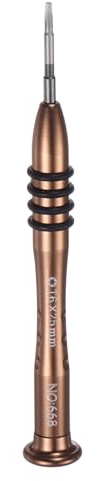 sourcing map Cacciavite Torx di precisione T6 x 25 mm, a stella magnetica, a 6 punti, mini cacciavite a penna con manico antiscivolo in alluminio per occhiali, orologi, computer portatili,