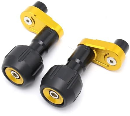 BDDXWSM Motorrad-Absturzschutz, Rahmenschieber, Crash-Protector-Pad Für Kawasaki, Für Ninja 400, Für NINJA400 Z400 2018-2023 Rahmen-Sturzpads(Gold)