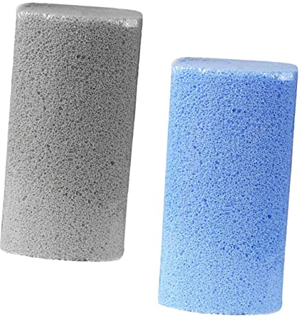Healeved 2 Stück Bimssteine Fußpflege Werkzeug 10x5x3,5cm Ergonomisch Langlebig zur Hornhautentfernung für Männer Frauen und Senioren Fußsohlen Peeling Schrubber
