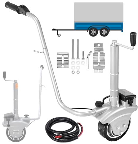 ZEEKYFOR Hochleistungs-Anhänger-Mover 12V, 350W, elektrischer Stützrad-Mover für Wohnmobil, Boot, Anhänger, Caravan, maximale Tragkraft 5000 lbs (2270 kg)