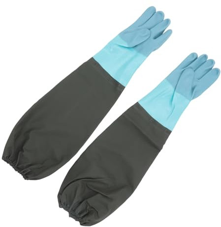 HOMOCONO Long Sleeve Weeding Gloves Elbow-length Stain Resistant Heavy Duty Cleaning Gloves