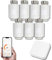 Tête Thermostatique Intelligente Connectée REKA - Contrôle Température Via Appli Tuya, Programmation, Détection Fenêtres Ouvertes - Compatible Assistants Vocaux (7, avec Passerelle)