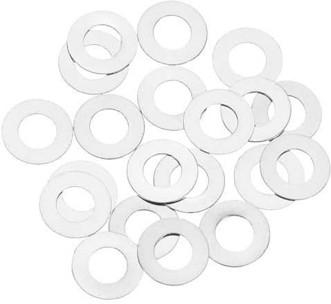 QUARKZMAN 20 Stück M3 Unterlegscheiben, 3x6x0,1mm 304 Edelstahl Flache Beilagscheiben für Schraube, Bolzen, Automobil, Industriemaschinen