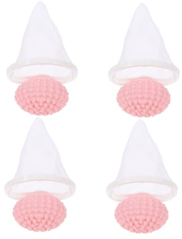 HOUDERCO Attrape Poils Machine À Laver 4 Pièces Réutilisable Filtre À Cheveux pour Épilateur Animaux Collecteur Poils Linge Protection Lave-Linge Facile À Nettoyer