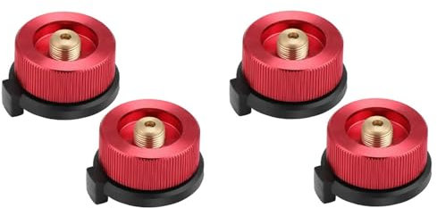 GIWFBQTR 4 Stücke Camping Gas Adapter Konverter Herd Anschluss für Butan Kanister EIN Schraube Gas Kartusche