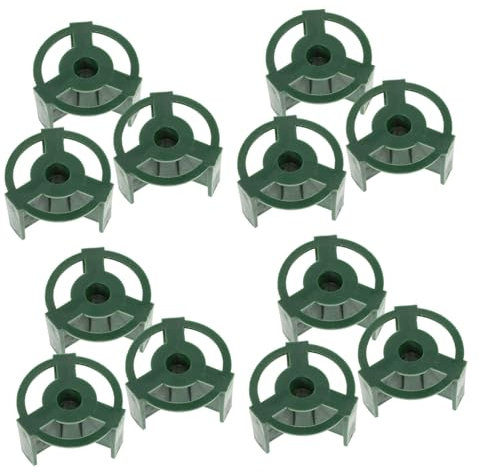 LIFKOME Support à Fleurs pour Pierre Tombale en Plastique 20pcs, Base Cylindrique Résistante pour Vases de Cimetière, Accessoires pour Bouquets Funéraires en Extérieur et Pelouses